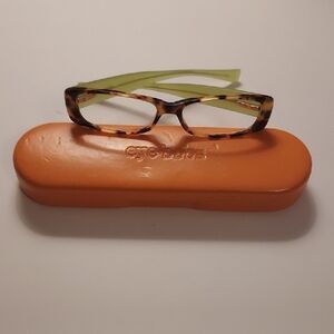 Eyebobs Reading Glasses Tortoiseshell And Green Co-Conspirator Readers